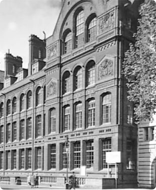 Old building in black and white